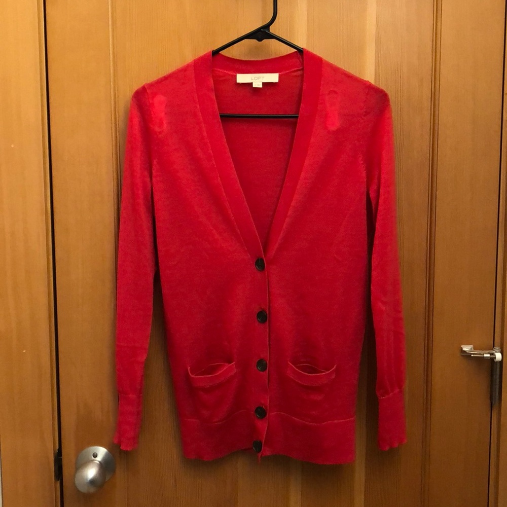 Soft Knit Loft Boyfriend Cardigan Sweater